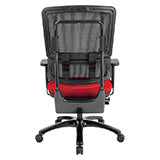 Vertical Black Mesh Back Chair with Shiny Black Base 1